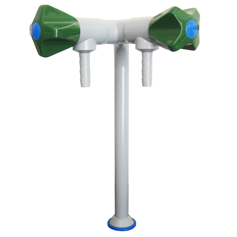 BETA, betalab, lab fittings High Quality Double Outlet Bench-top V-style Lab Faucet Lab Faucet image3